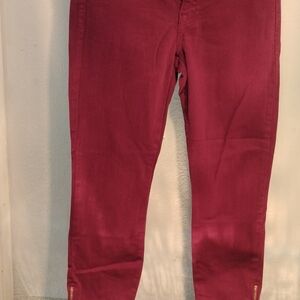 Pistola Women's Skinny Jeans in Burgundy